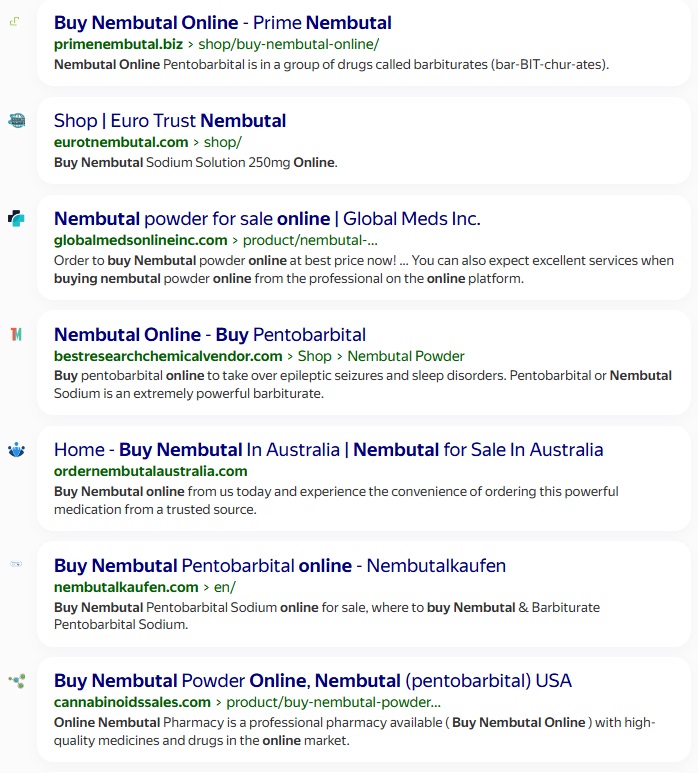 Online-Quellen für Nembutal